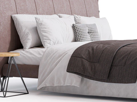 Cuff Bed By Bonaldo 3D Model