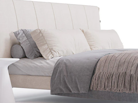 Cuff Bed By Bonaldo 3D Model