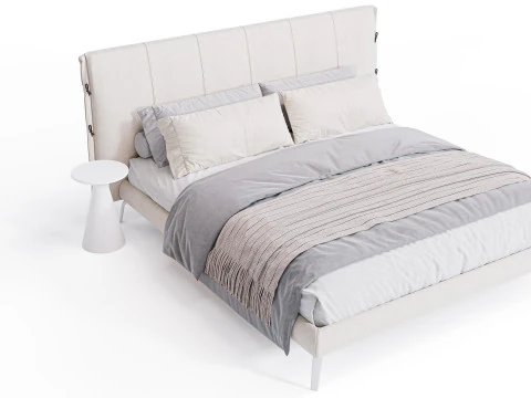 Cuff Bed By Bonaldo 3D Model