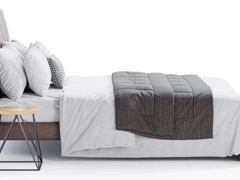 Cuff Bed By Bonaldo 3D Model