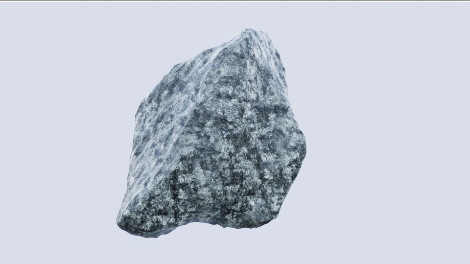 Real Stone 01 3D Model .c4d .max .obj .3ds .fbx .stl .blend 
