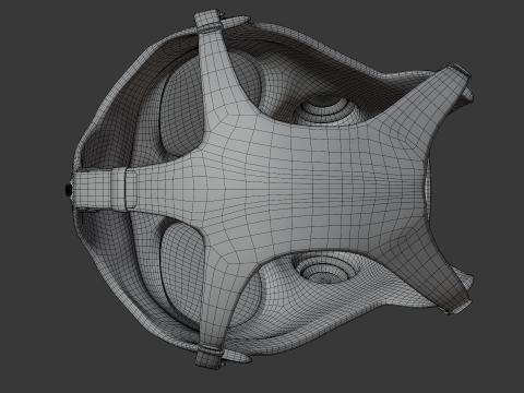 Gas mask with filter 3D Модель
