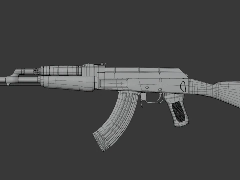 AK47 Modello 3D
