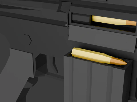 M4 Lowpoly 3D Model