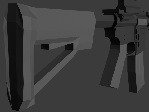 M4 Lowpoly 3D Модель