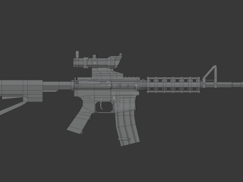 M4 Lowpoly 3D Модель