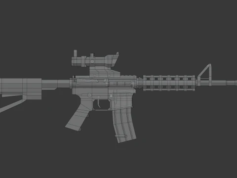 M4 Lowpoly 3D Model