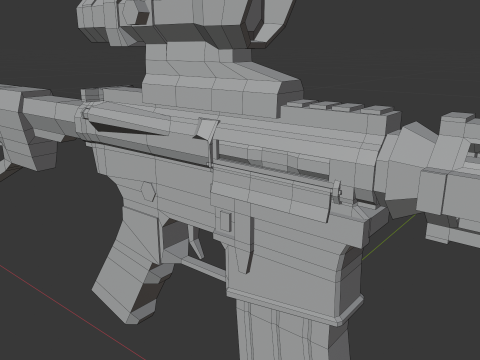 M4 Lowpoly 3D Модель