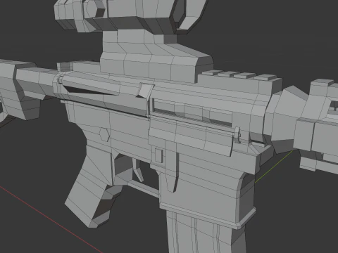 M4 Lowpoly 3D Model