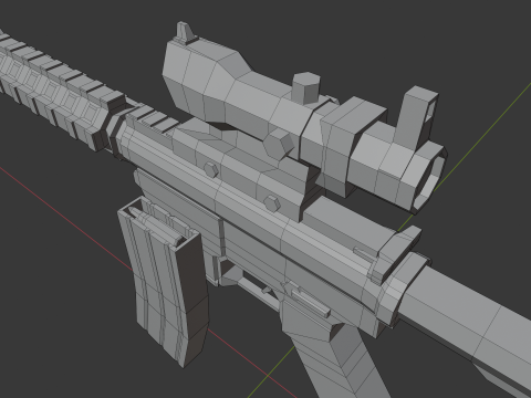 M4 Lowpoly 3D Модель