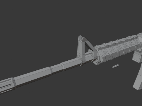 M4 Lowpoly 3D Модель