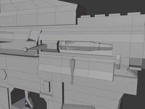 M4 Lowpoly 3D Model