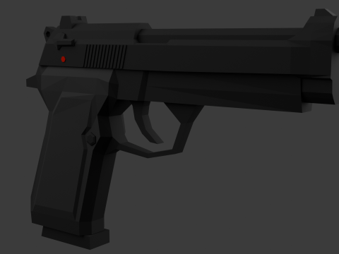 M9-beretta Lowpoly Modelo 3D