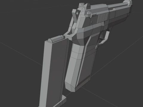 M9-beretta Lowpoly 3D Model