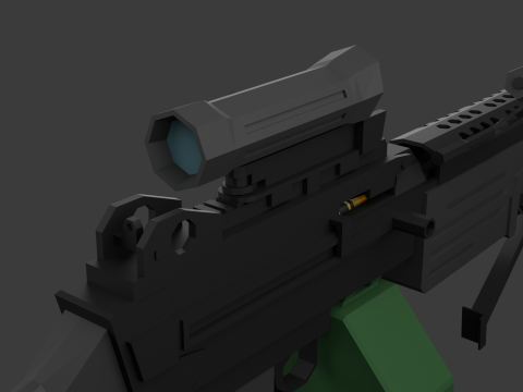 M249 Lowpoly 3D Модель