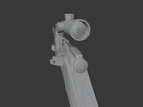 Mosin rifle Lowpoly 3D Модель