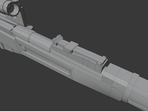 Mosin rifle Lowpoly 3D Модель