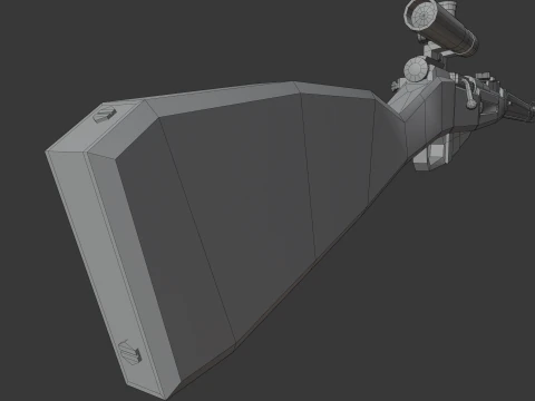 Mosin rifle Lowpoly 3D Model