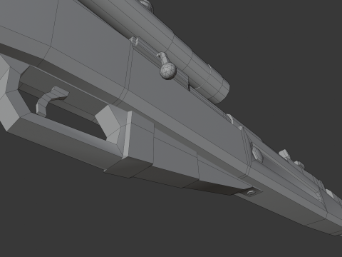 Mosin rifle Lowpoly 3D Модель