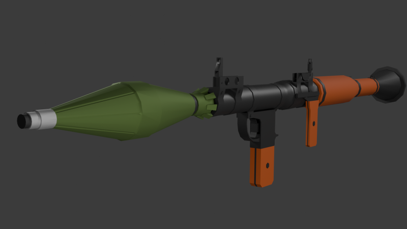 RPG-7 Lowpoly Modelo 3D .c4d .max .obj .3ds .fbx .stl .blend 