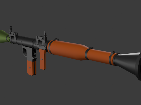 RPG-7 Lowpoly Modelo 3D