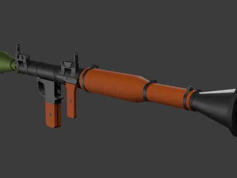 RPG-7 Lowpoly 3D Model