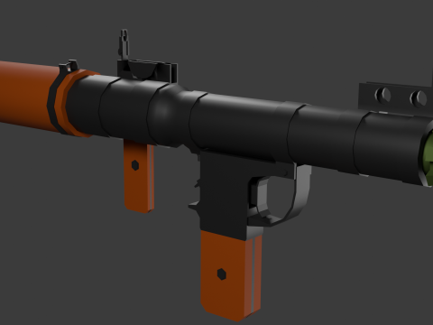 RPG-7 Lowpoly Modelo 3D