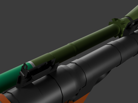 RPG-7 Lowpoly Modelo 3D