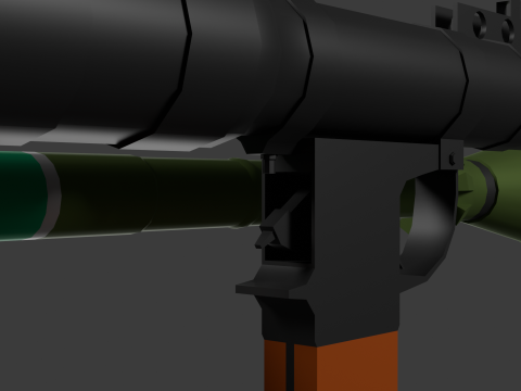 RPG-7 Lowpoly Modelo 3D