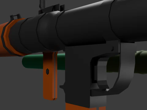 RPG-7 Lowpoly 3D Model
