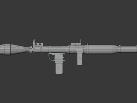 RPG-7 Lowpoly 3D Model