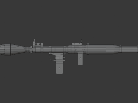 RPG-7 Lowpoly Modelo 3D