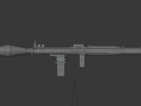 RPG-7 Lowpoly Modelo 3D