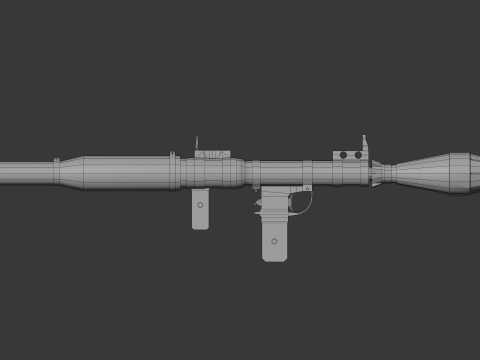 RPG-7 Lowpoly Modelo 3D
