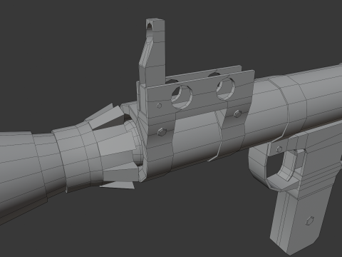RPG-7 Lowpoly Modelo 3D