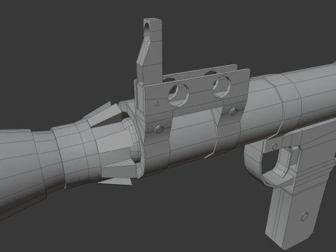 RPG-7 Lowpoly 3D Model