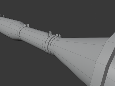 RPG-7 Lowpoly Modelo 3D