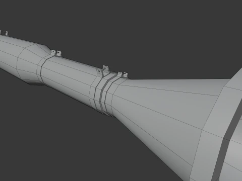 RPG-7 Lowpoly 3D Model