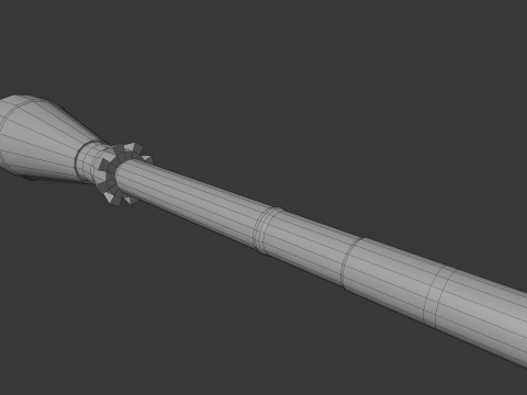 RPG-7 Lowpoly Modelo 3D