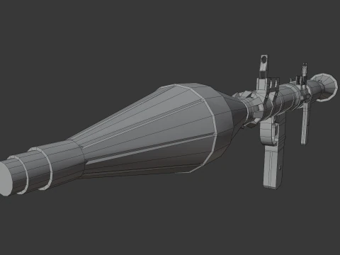 RPG-7 Lowpoly 3D Model