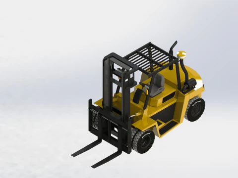 KEDİ FORKLİFT 3D Model