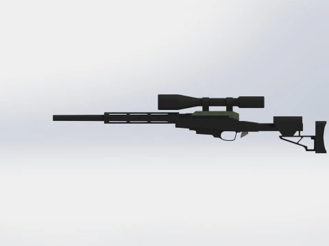スナイパーライフル 3Dモデル