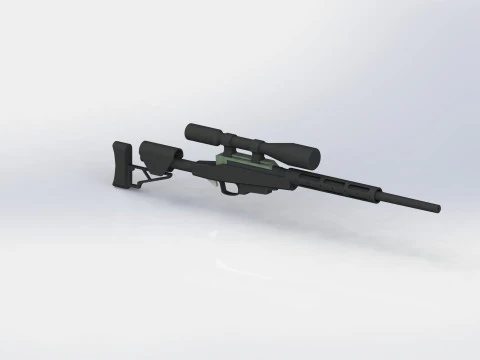 Снайперская винтовка 3D Модель