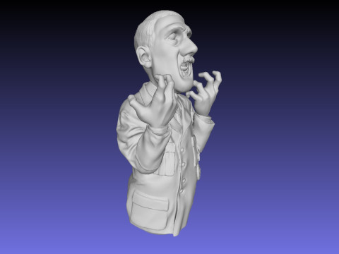 Bust Hitler 3D print model Modèles 3D en vedette