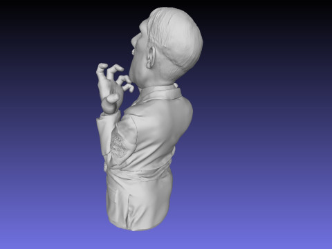 Bust Hitler 3D print model Modèles 3D en vedette