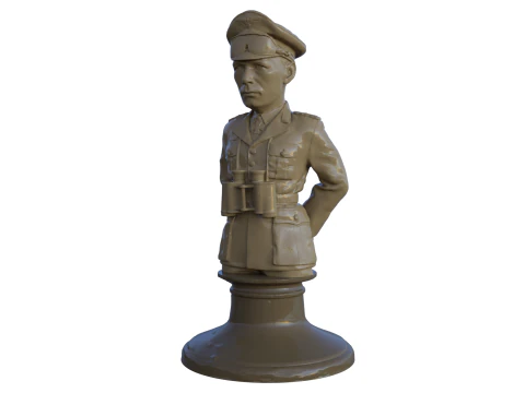 Bust Rommel 3D Print Model