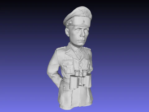Bust Rommel 3D Print Model