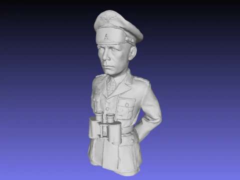 Bust Rommel 3D Print Model