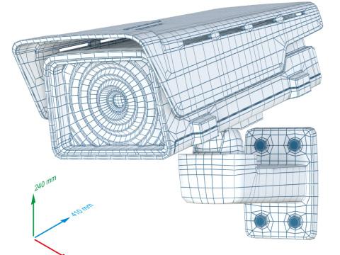 CCTV Camera Network 3D Model