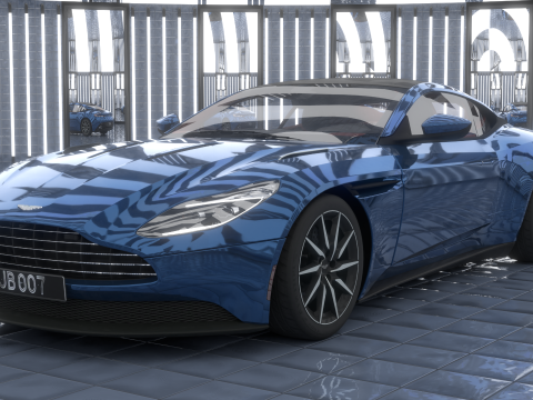 2017 Aston Martin DB11 52L Twin-Turbo V12 3D Model